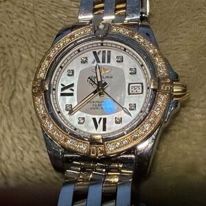 Breitling Gold and Silver Women's Watch